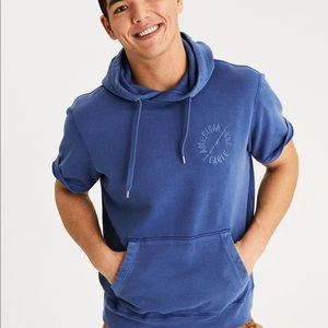 Short sleeve hoodie american eagle Clearance